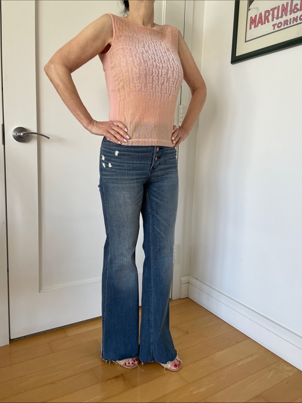 Plein Sud Soft Pink Knit Logo Top